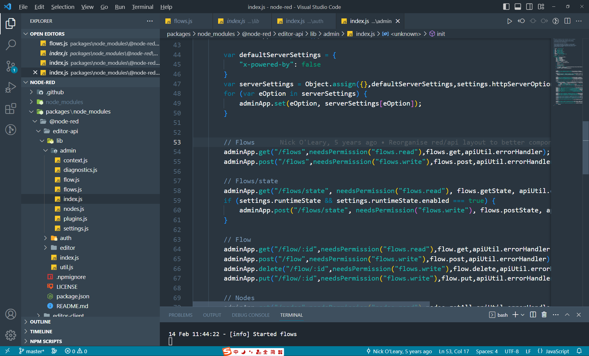 Node-RED editor-api 部分源码解析