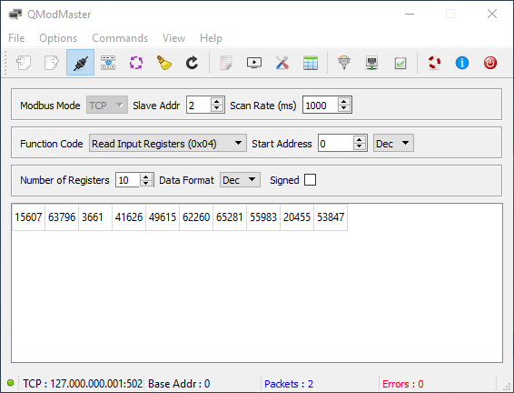 QModMaster：一款基于Qt的ModBus主站应用程序